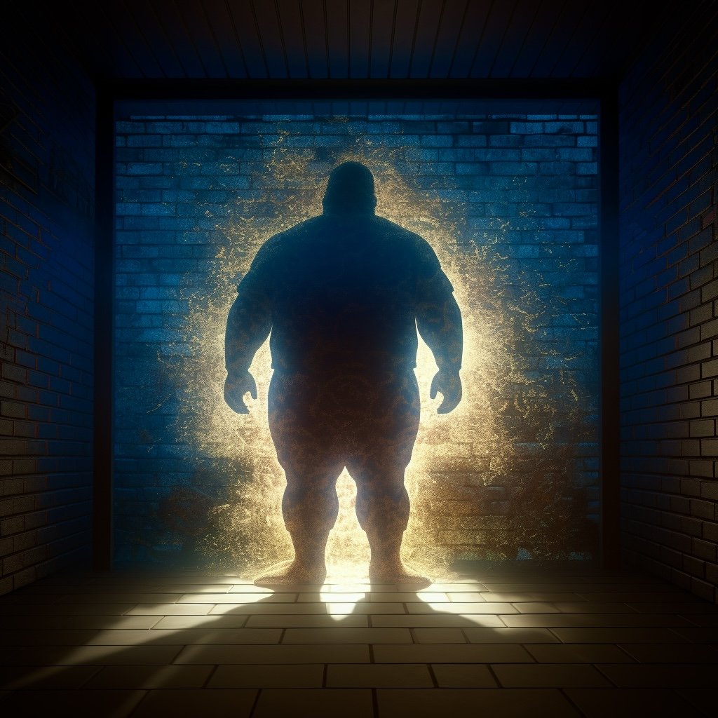 The Shadows We Carry, generated with Midjourney